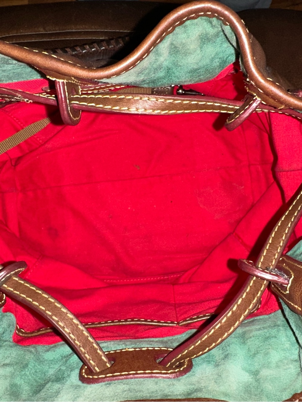 Dooney and Bourke Chestnut Florentine leather Buckley. ENDING SOON! - Picture 4 of 14